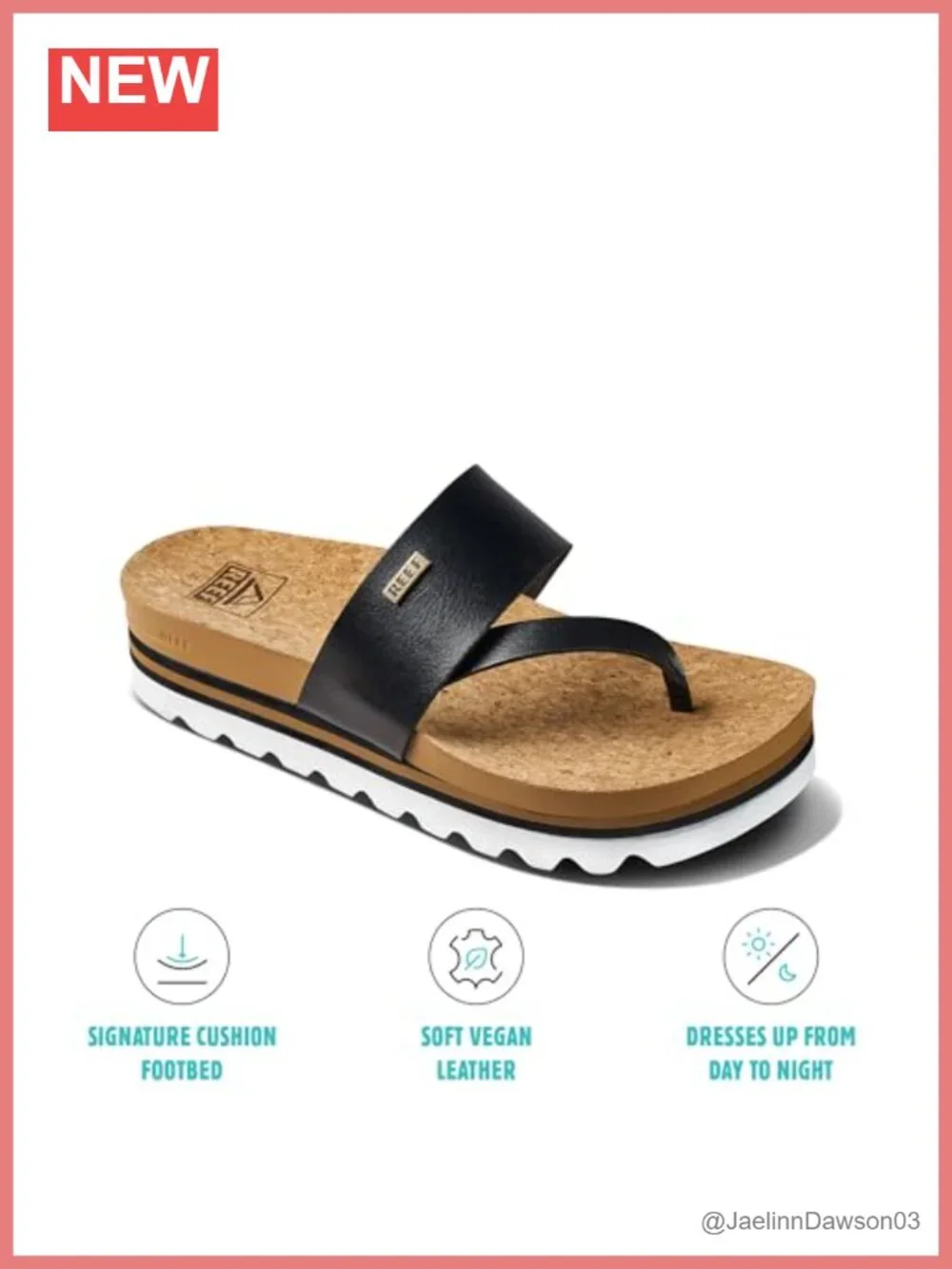 Women's Platform Sandals with Vegan Leather Straps, Slip-On, EVA Outsole, Arch